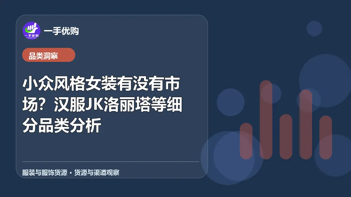 服装与服饰货源主题图：小众风格女装有没有市场