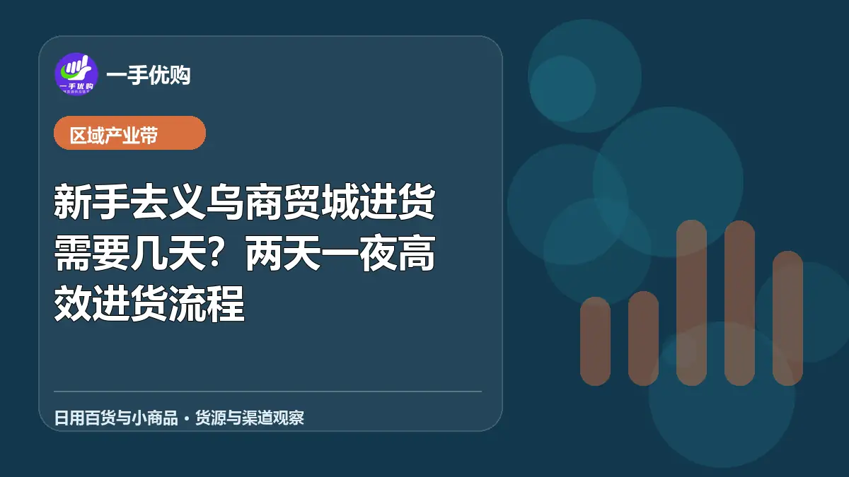 日用百货与小商品主题图：新手去义乌商贸城进货需要几天