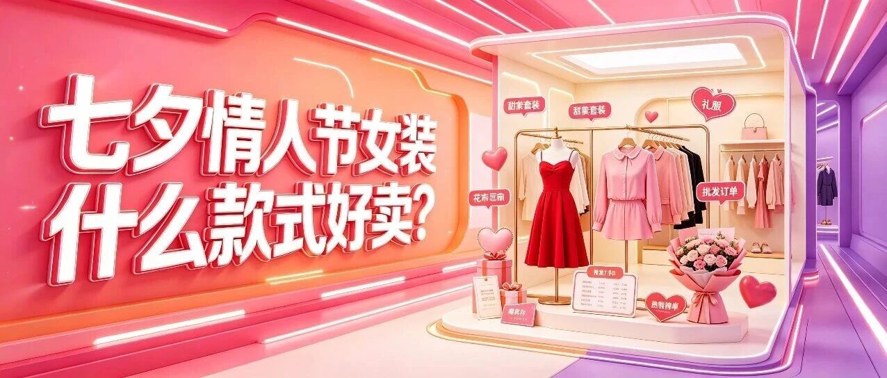 七夕情人节女装什么款式好卖？约会女装批发选品和浪漫元素进货指南封面图