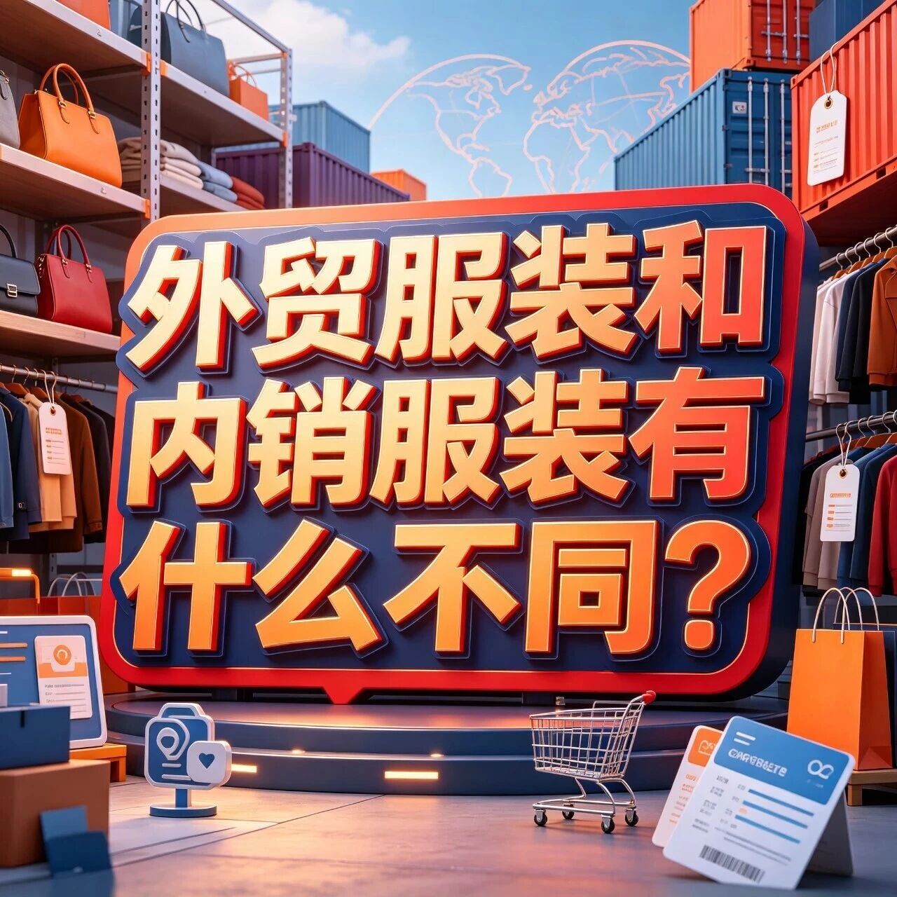 外贸服装和内销服装有什么不同？尾货和品牌折扣是怎么回事封面图