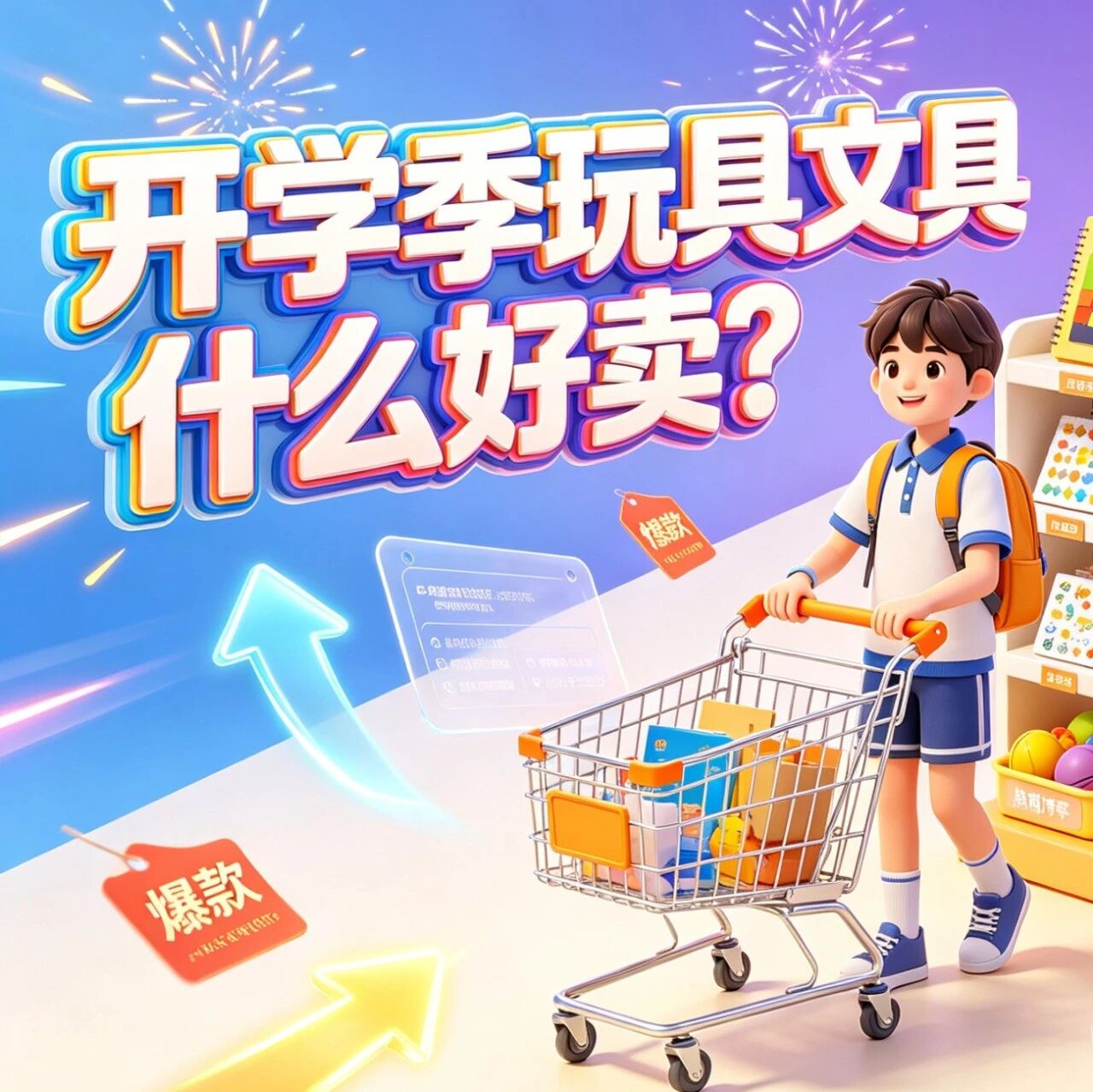 开学季玩具文具什么好卖？学生用品批发选品和进货渠道分析封面图
