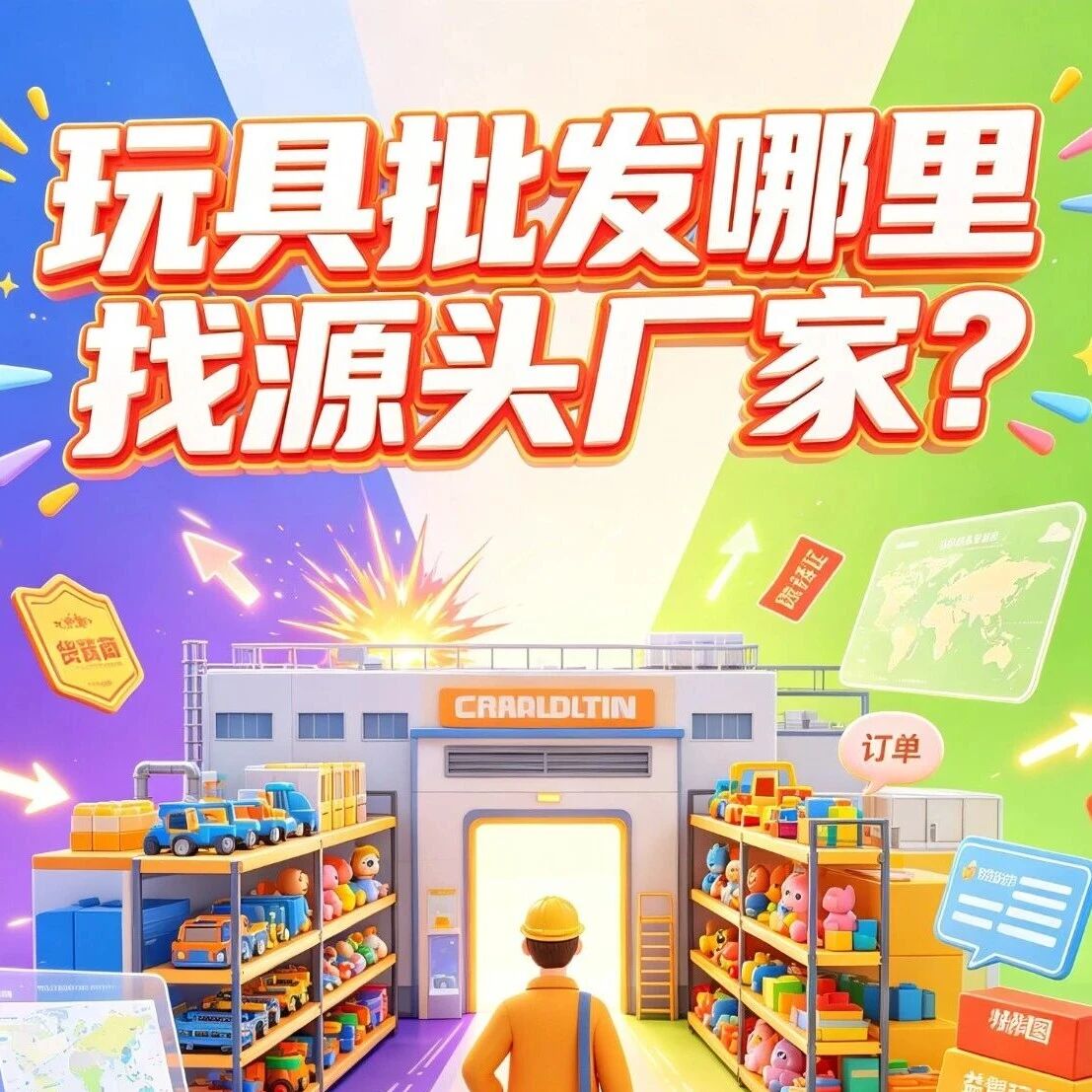 玩具批发哪里找源头厂家？儿童玩具批发市场分布和新手进货攻略封面图