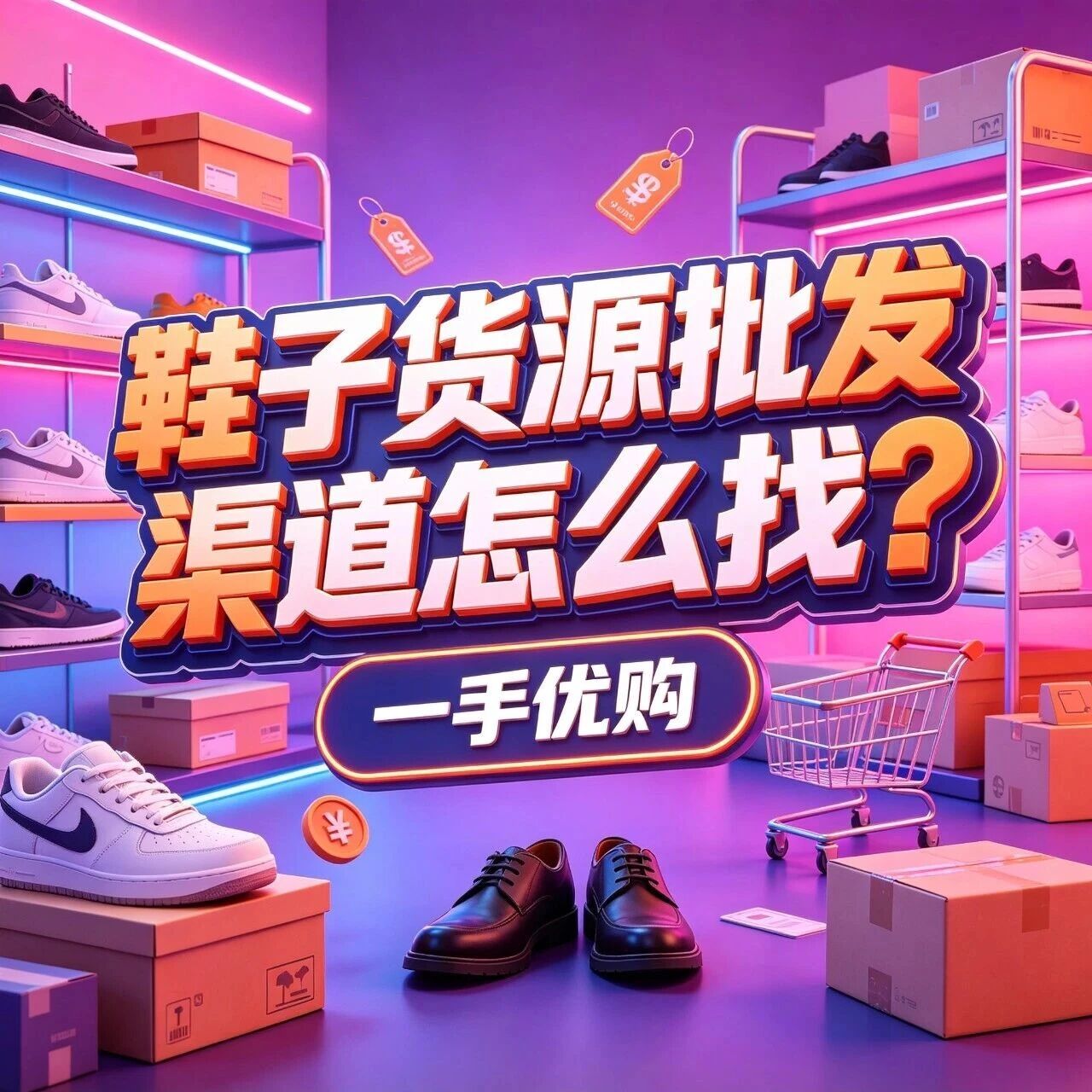 鞋子货源批发渠道怎么找？泉州鞋都运动鞋怎么进货？新手鞋子进货去哪找合适厂家？封面图