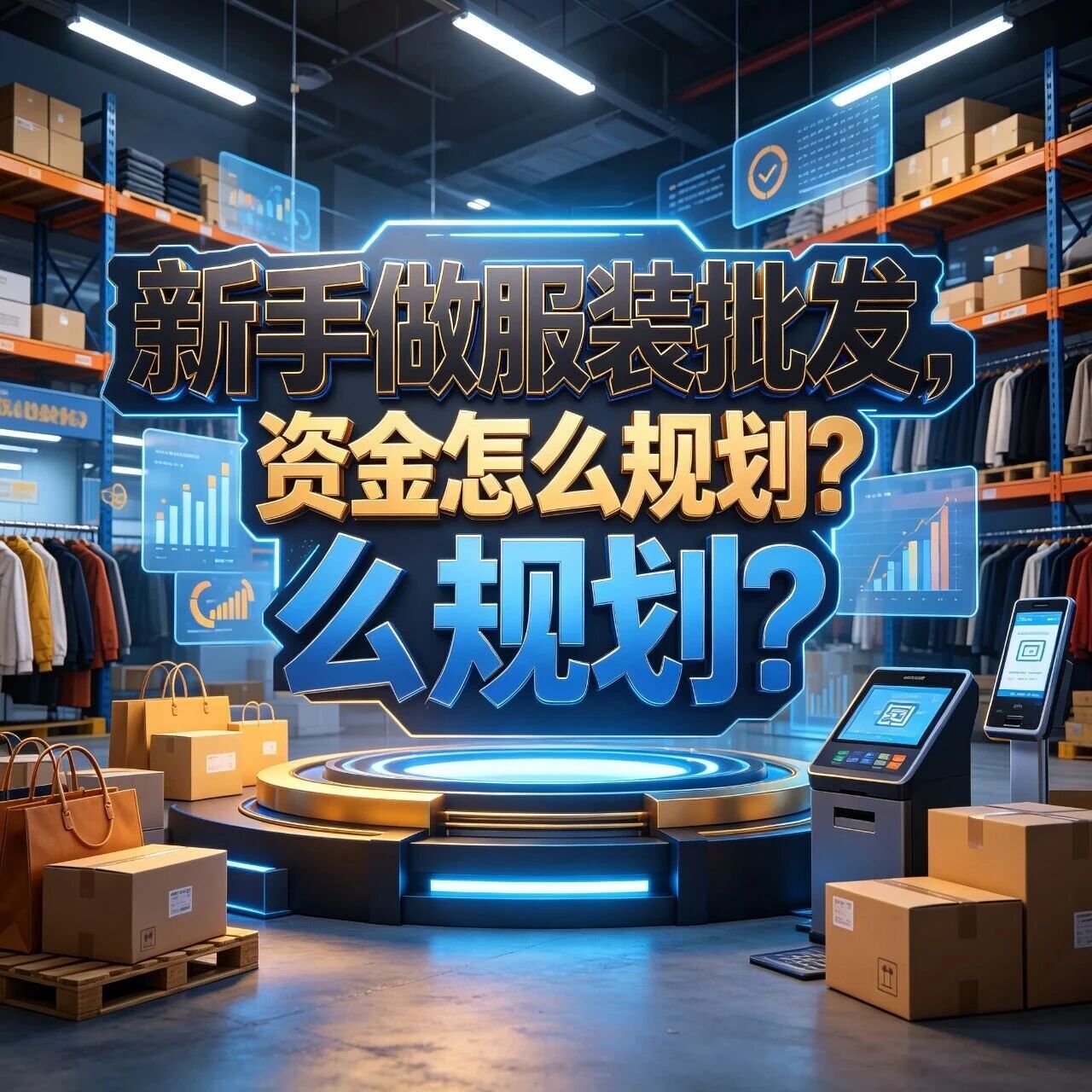 新手做服装批发，资金怎么规划？从5万到50万的不同打法封面图