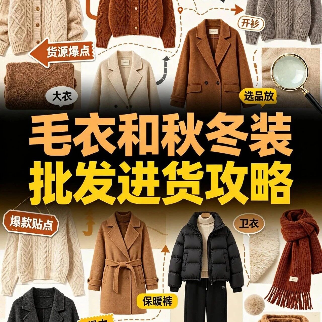 毛衣和秋冬装批发进货攻略：羊毛衫针织衫怎么选品？濮院毛衫产业带进货经验分享封面图