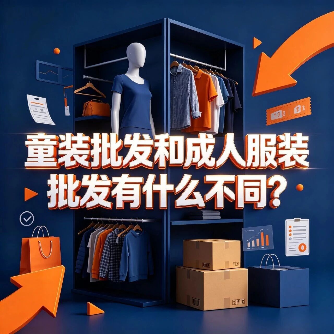 童装批发和成人服装批发有什么不同？面料安全和尺码要注意什么封面图