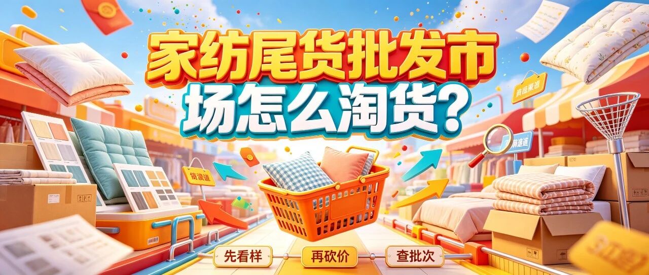 家纺尾货批发市场怎么淘货？床品库存清仓和折扣货源渠道分析封面图