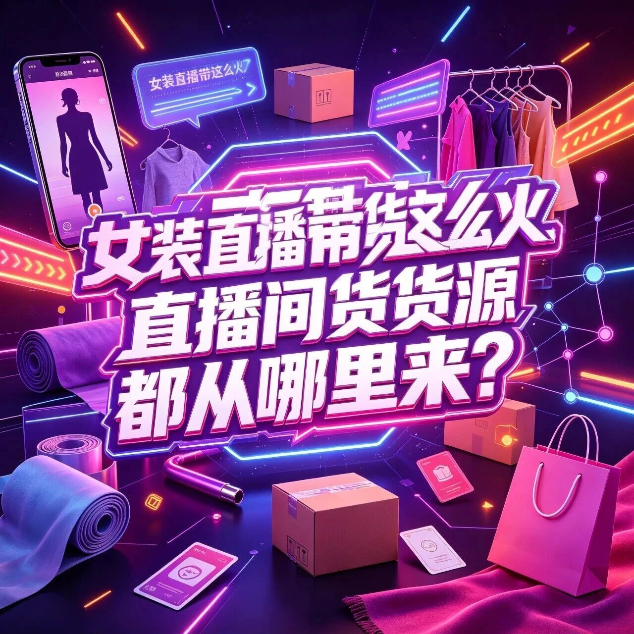女装直播带货这么火，直播间货源都从哪里来？封面图