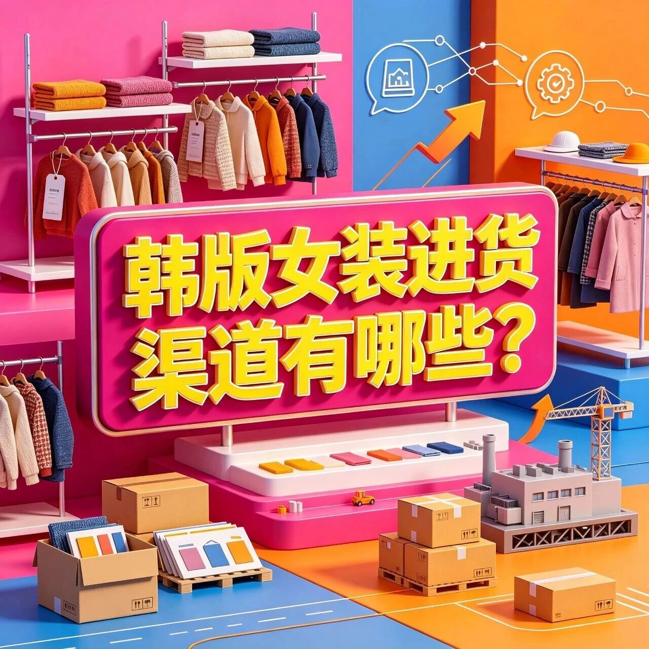 韩版女装进货渠道有哪些？东大门韩版女装怎么批发？做韩版女装选品有哪些流行趋势？封面图