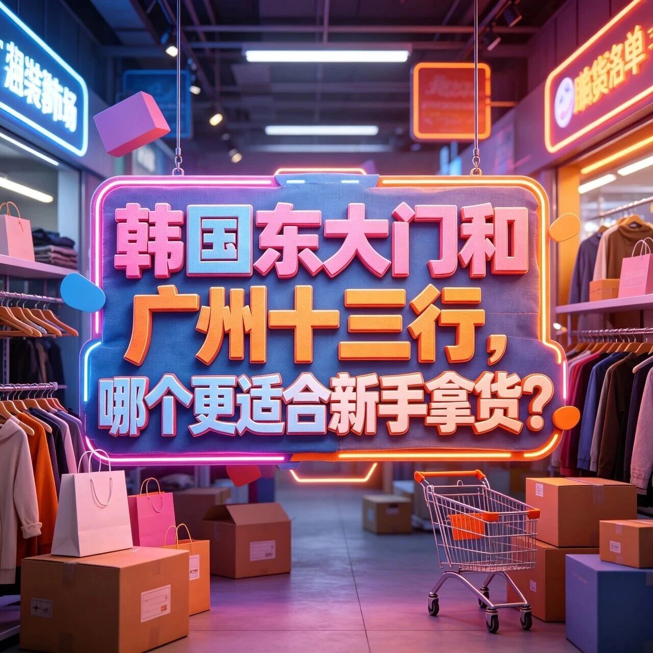 韩国东大门和广州十三行，哪个更适合新手拿货？中韩女装批发对比封面图
