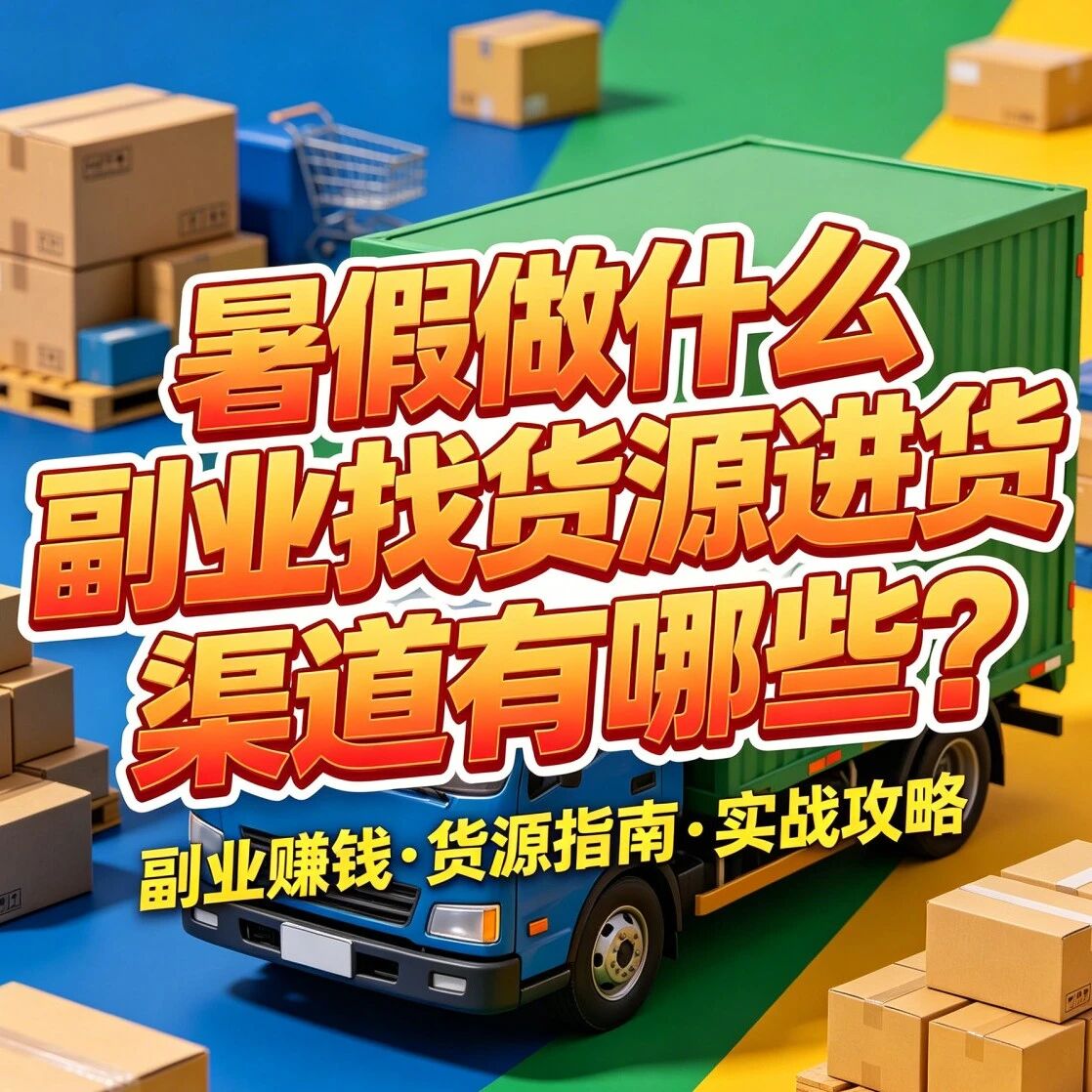 暑假做什么副业找货源进货渠道有哪些？新手一件代发怎么找货源？复盘学生暑假搞钱为何都用一手优购封面图
